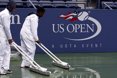 US open_pioggia